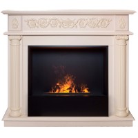 Электрокамин RealFlame Attica WT с очагом 3D Cassette 630 Black Panel